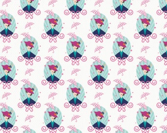 Mary Poppins Cotton Fabric Camelot Fabrics Mary Poppins Returns White Mary Poppins Fabric