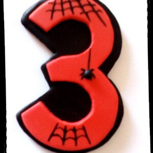 the amazing spiderman fondant age number cake topper edible etsy