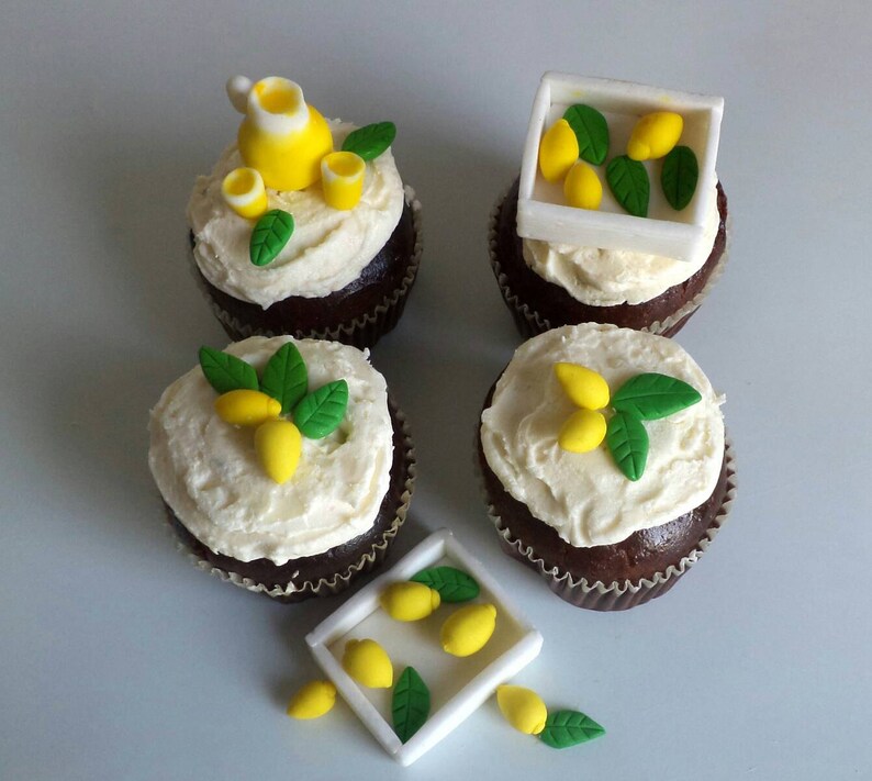 Lemon Slices Pink & Yellow for Cupcake and Cake Toppers Etsy