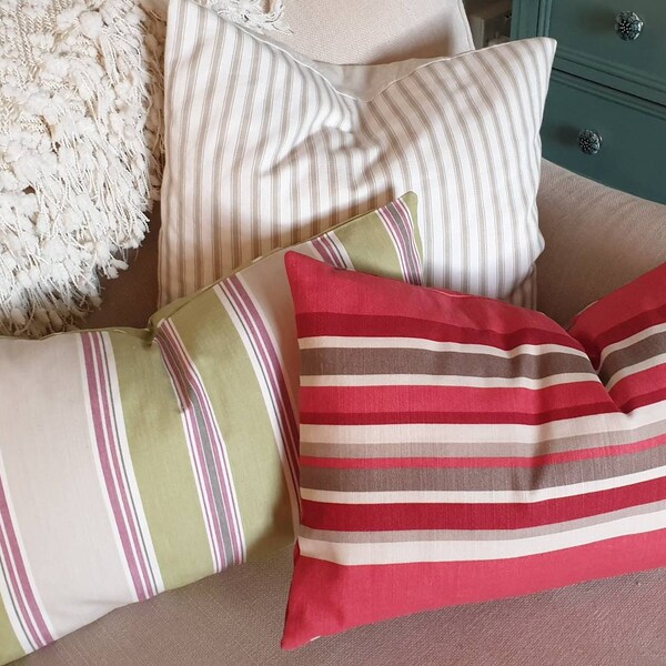 Stripe Cushion Cover Etsy UK