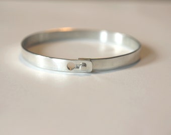 Women's Silver Lock Bracelet