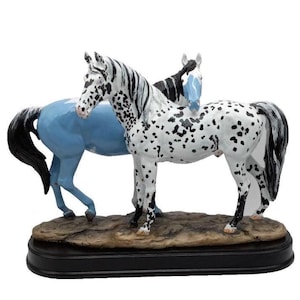 Custom Painted Montefiori Resin Model Horse Sculpture by Artist Luna Cloudbank