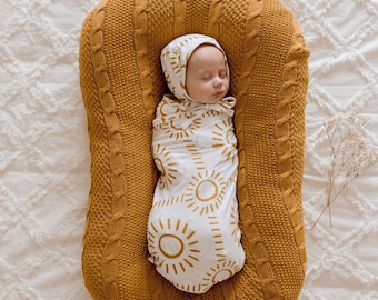 Swaddle Wrap aus Bambusjersey Soleil