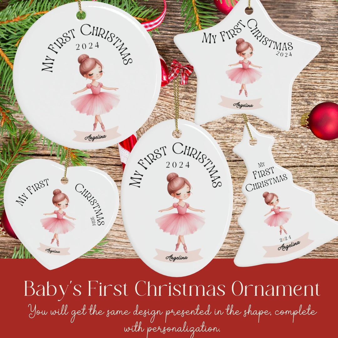 My First Christmas Ornament Personalized Keepsake 2024, Sweet Holiday