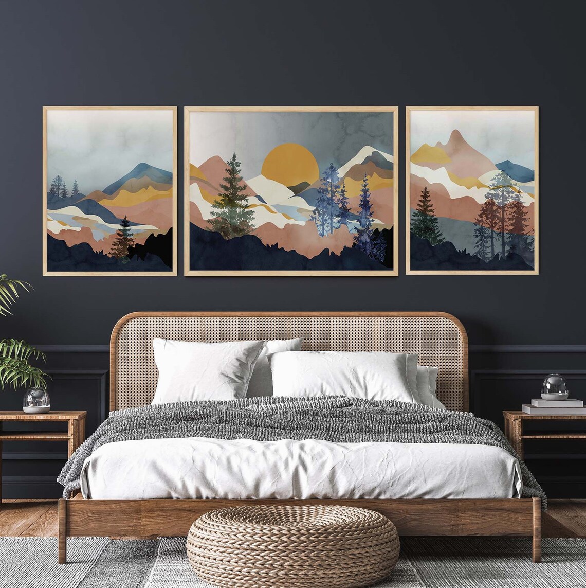 Master Bedroom Over the Bed Wall Art Aesthetic Wall Art | Etsy