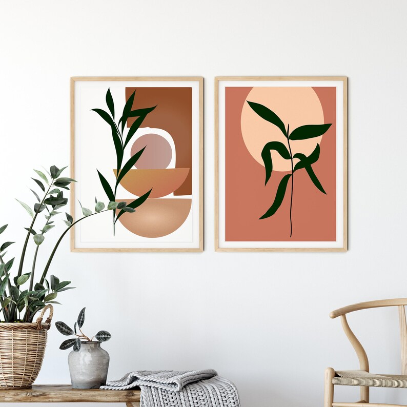 Boho Wall Decor Boho Decor Wall Art Set of 2 Prints Etsy UK