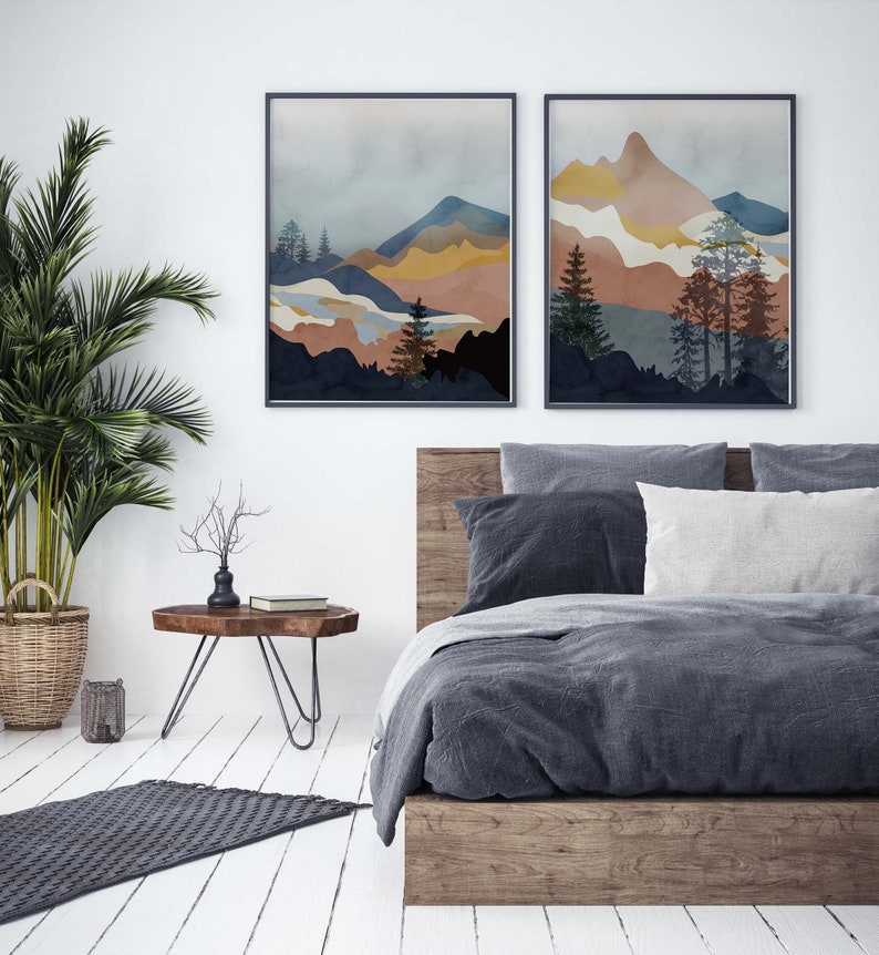 Master Bedroom Over the Bed Wall Art Aesthetic Wall Art | Etsy
