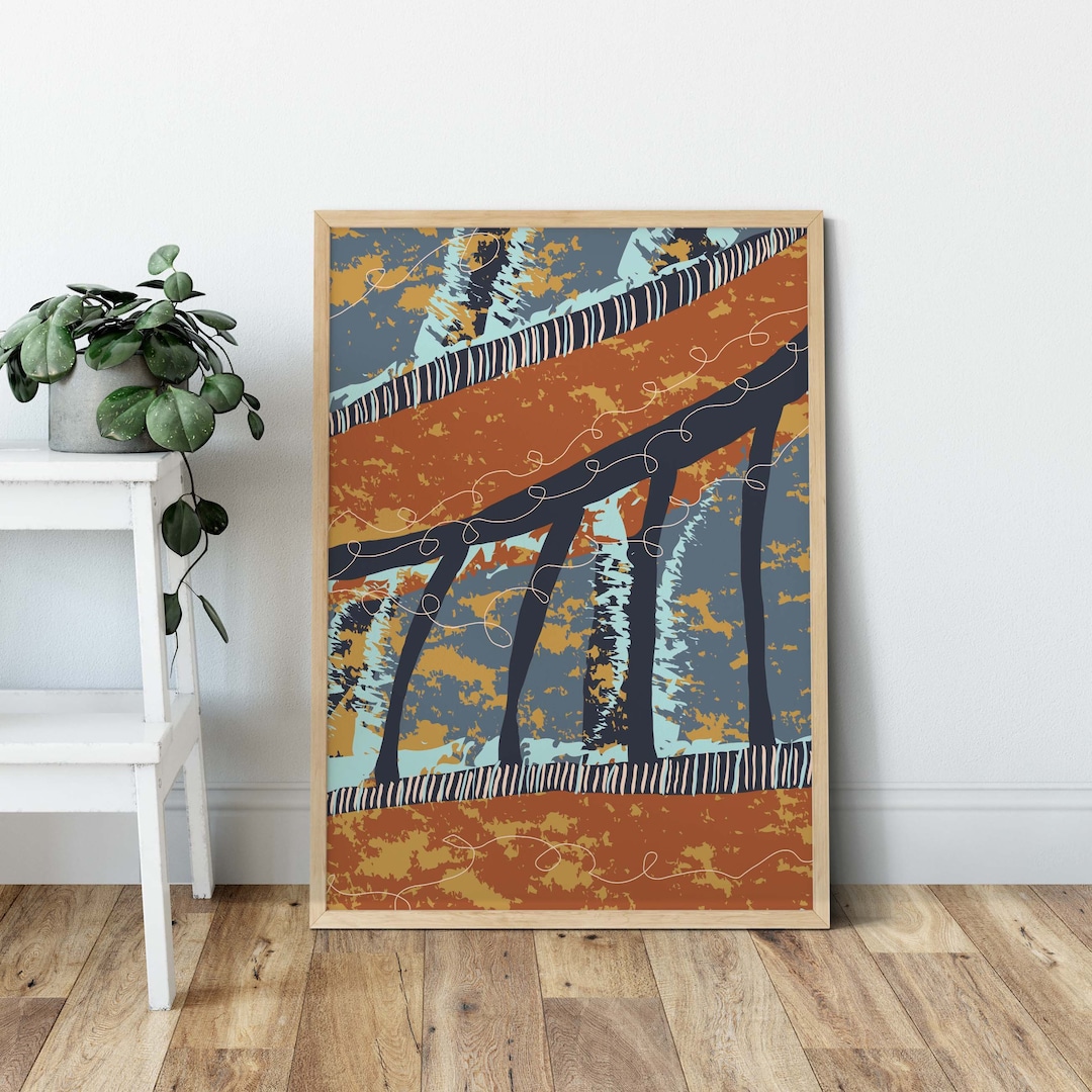 Abstract Painting Abstract Art Burnt Orange Abstract Etsy