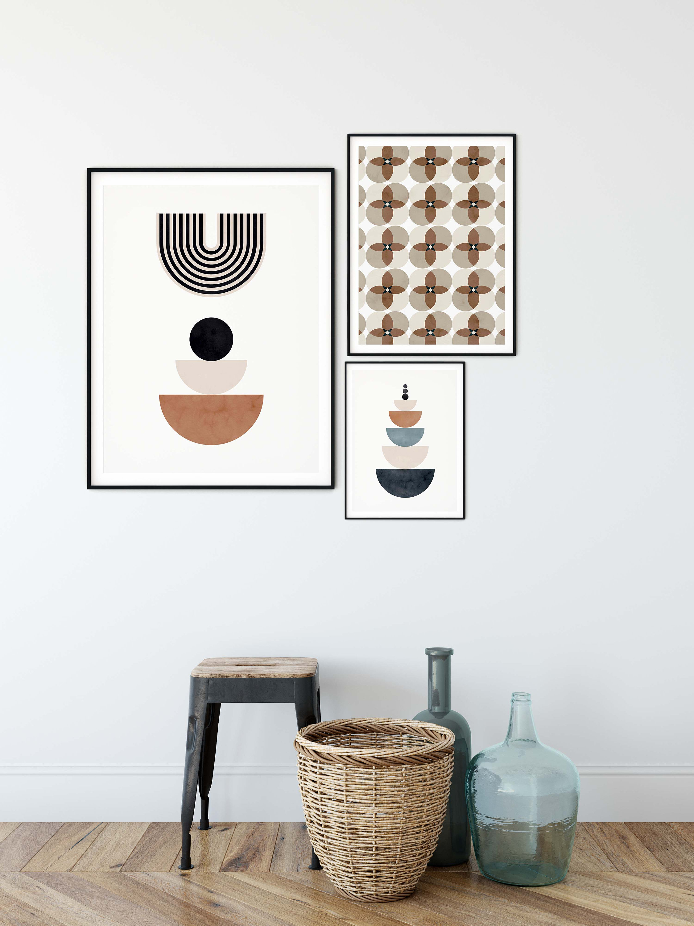 Set of 2 mid century modern prints mid century modern wall Etsy