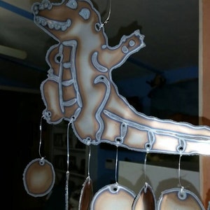 Alligator wind chime