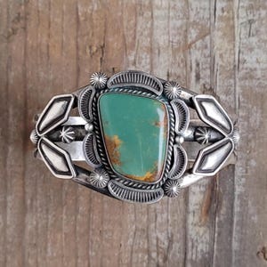 特別なオファー Navajo Randall Joe Tom ターコイズ インレイ バングル