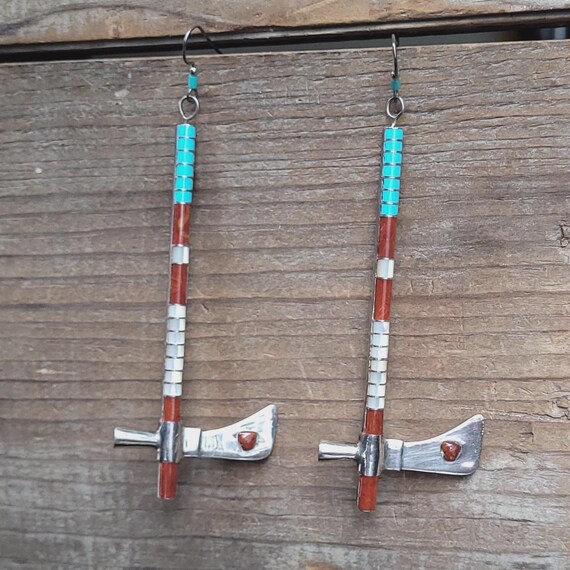 Dramatic Pipe Tomahawk Earrings - image 5