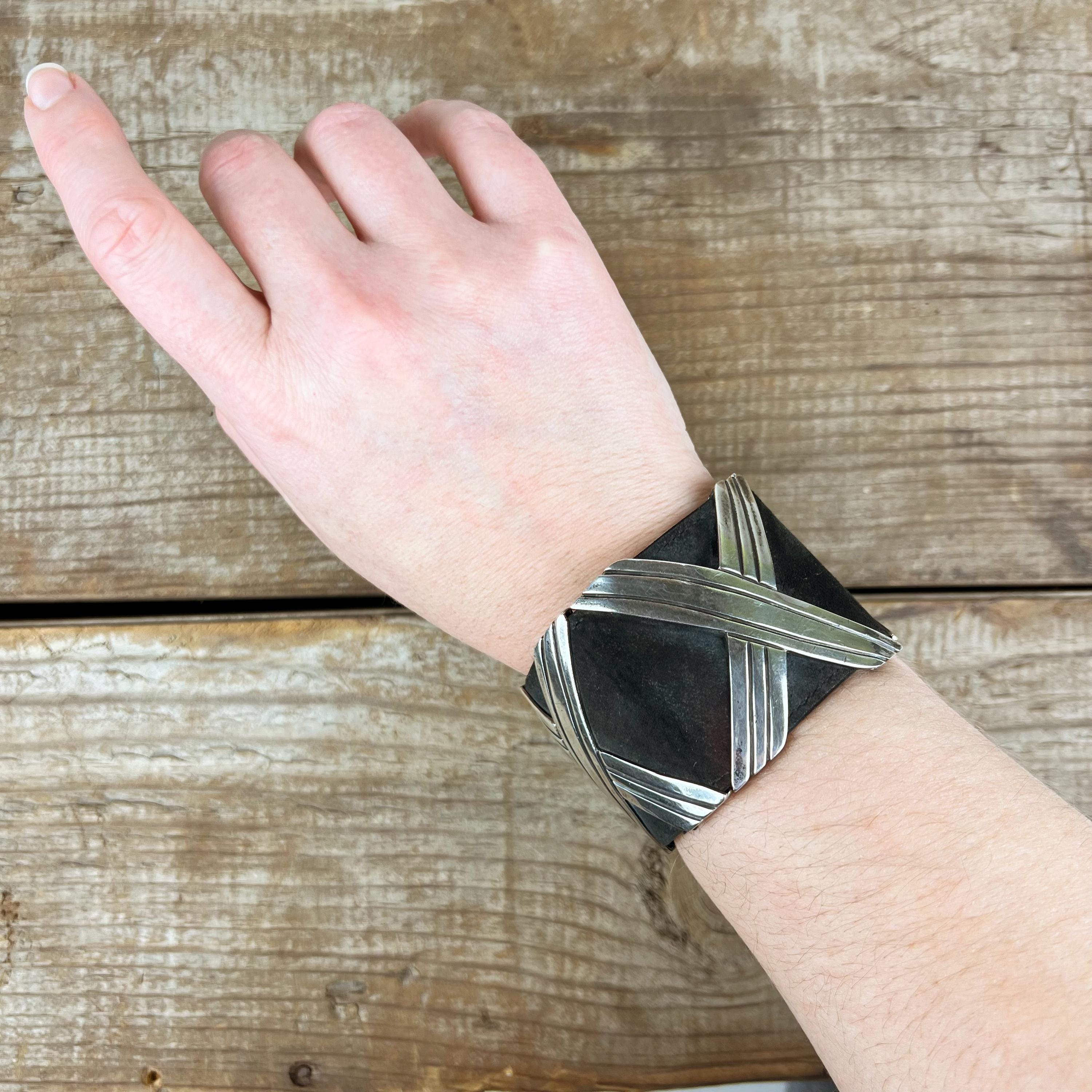 Classic vintage mexican silver bracelet - Etsy 日本