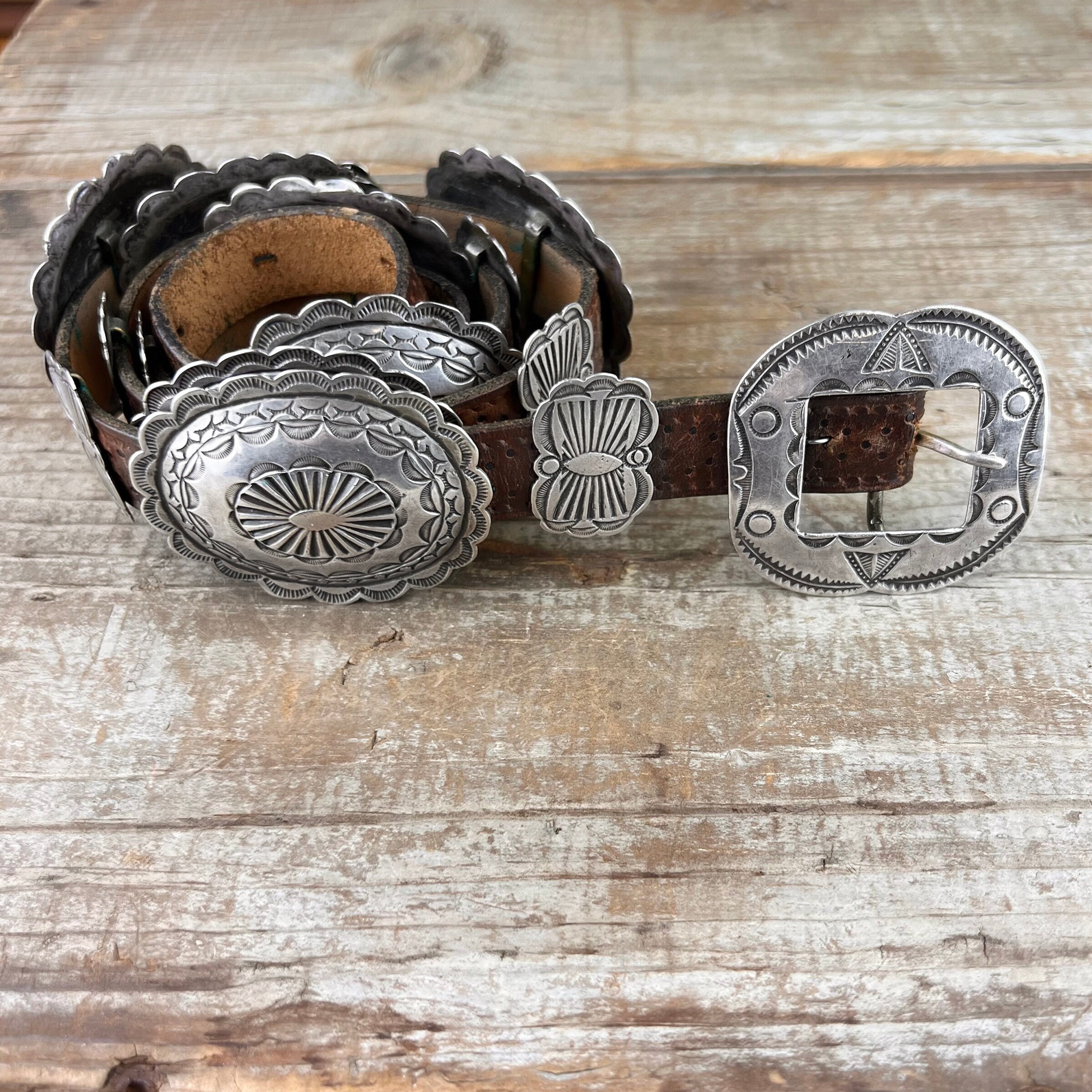 Third Phase Silver Concho Belt, C.1930s - Etsy Third Phase Silver Concho Belt, C.1930s - Etsy