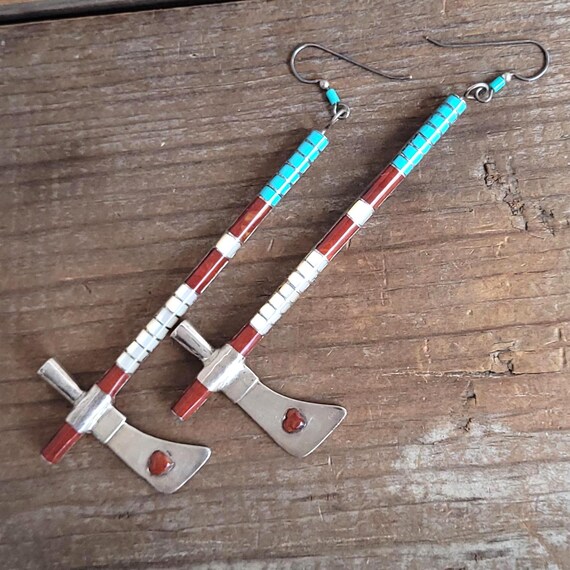 Dramatic Pipe Tomahawk Earrings - image 6