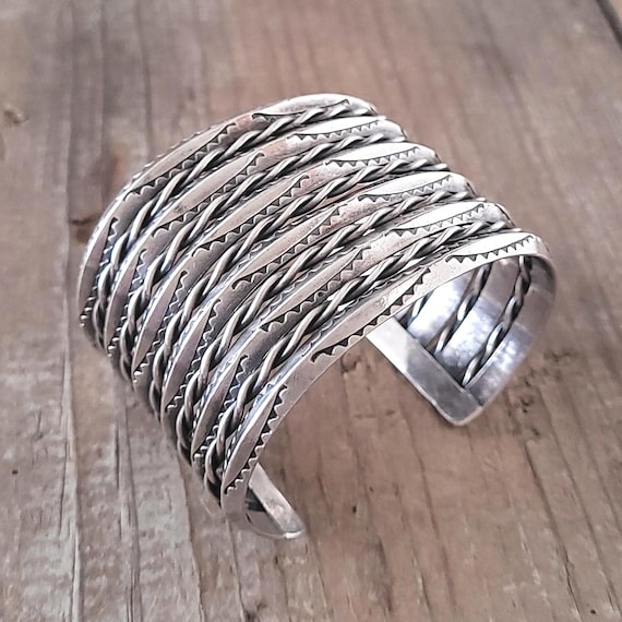 Stacked Silver Bracelet, Diné (Navajo)