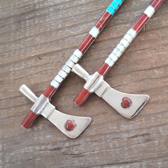 Dramatic Pipe Tomahawk Earrings - image 7