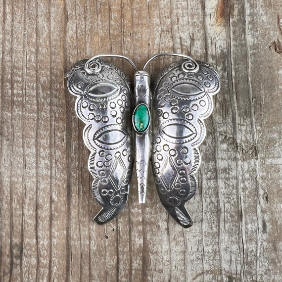 1940s Navajo Silver Butterfly