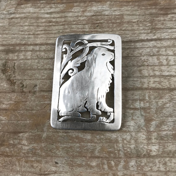 Sterling Silver Stavre Gregor Panis Dog Pin