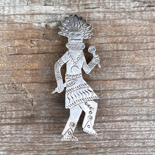 Navajo Dancer Brooch by Tom Sam