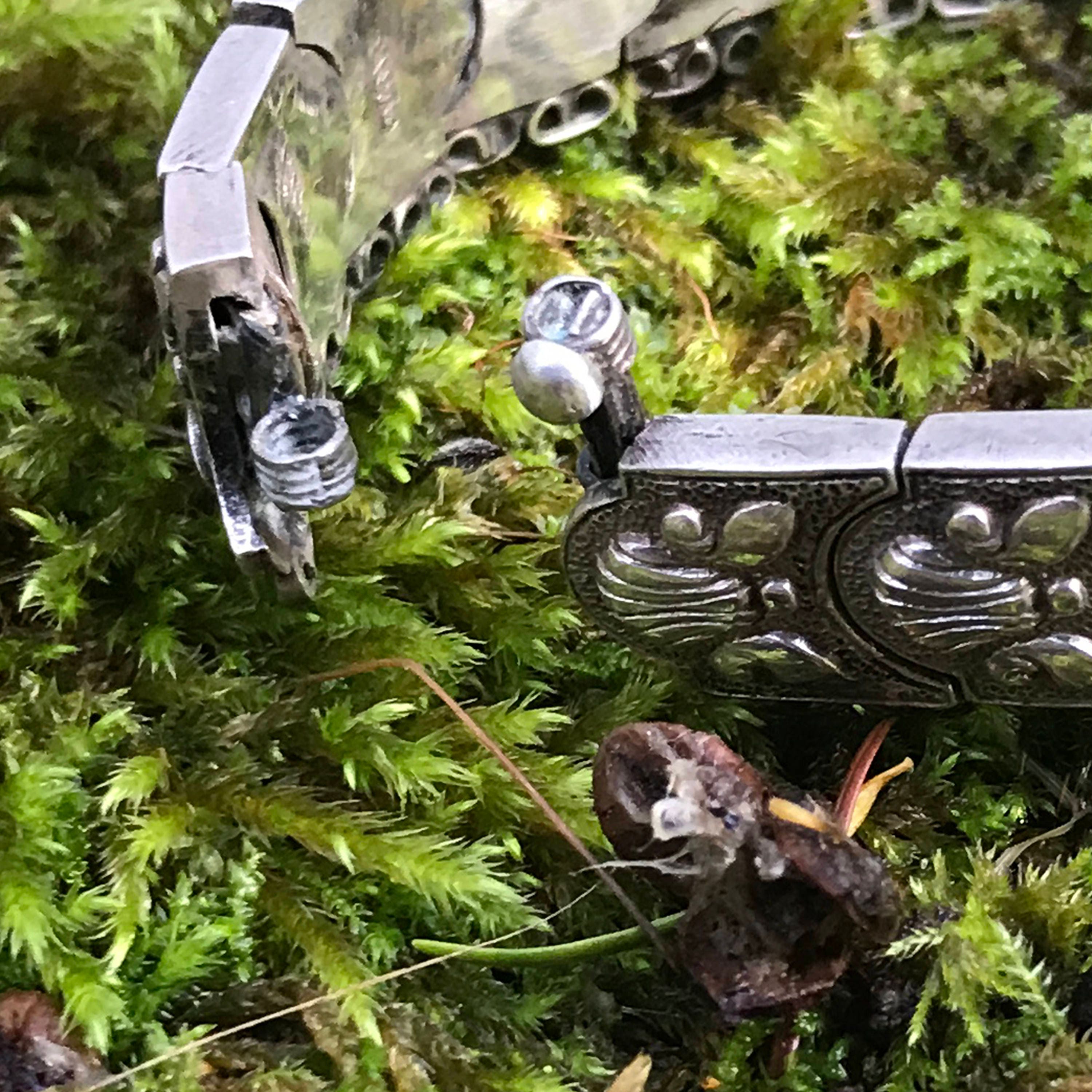 アンティークロシアシルバーブレスレット - Etsy 日本