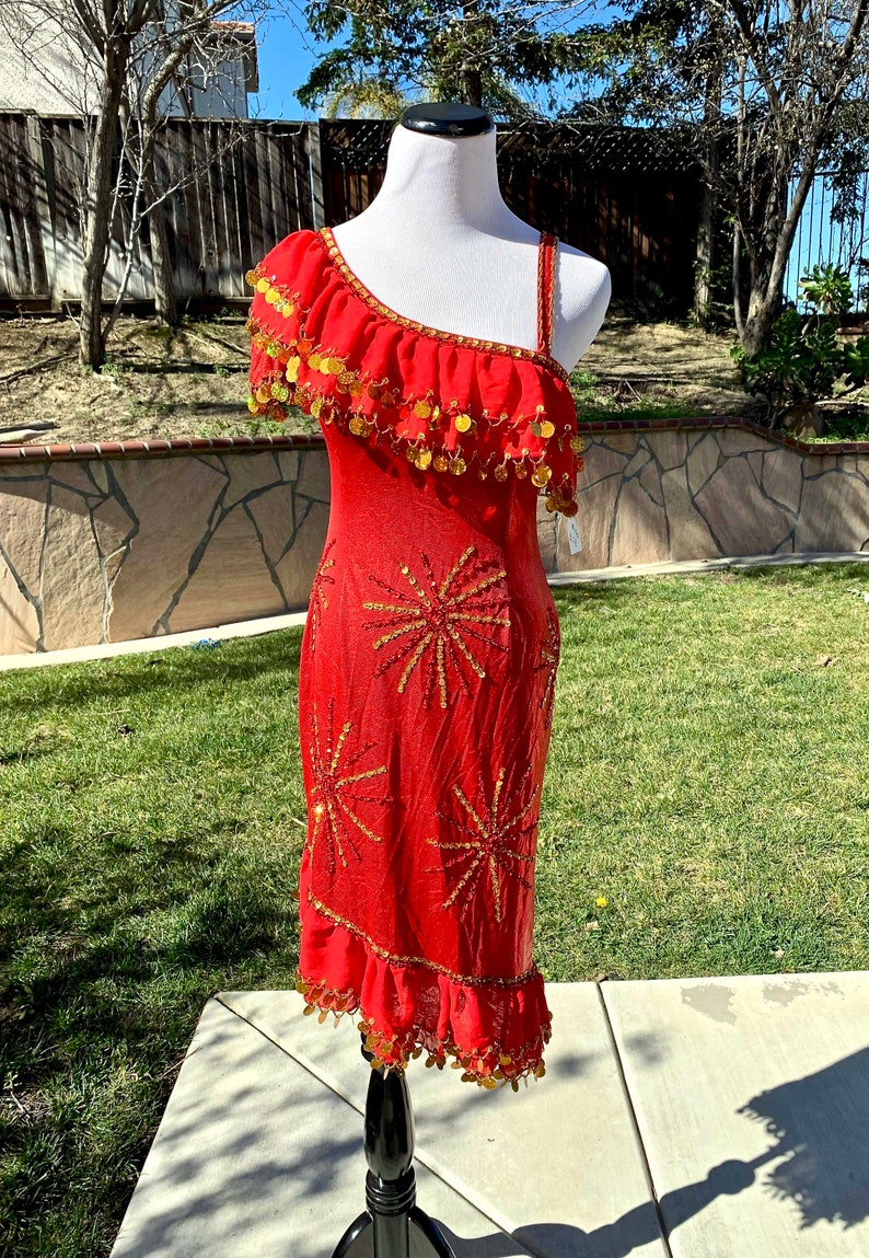 ISKANDARANI ABAYA DRESS COSTUME BALADI EGYPT HANDMADE BELLY DANCE GALABEYA