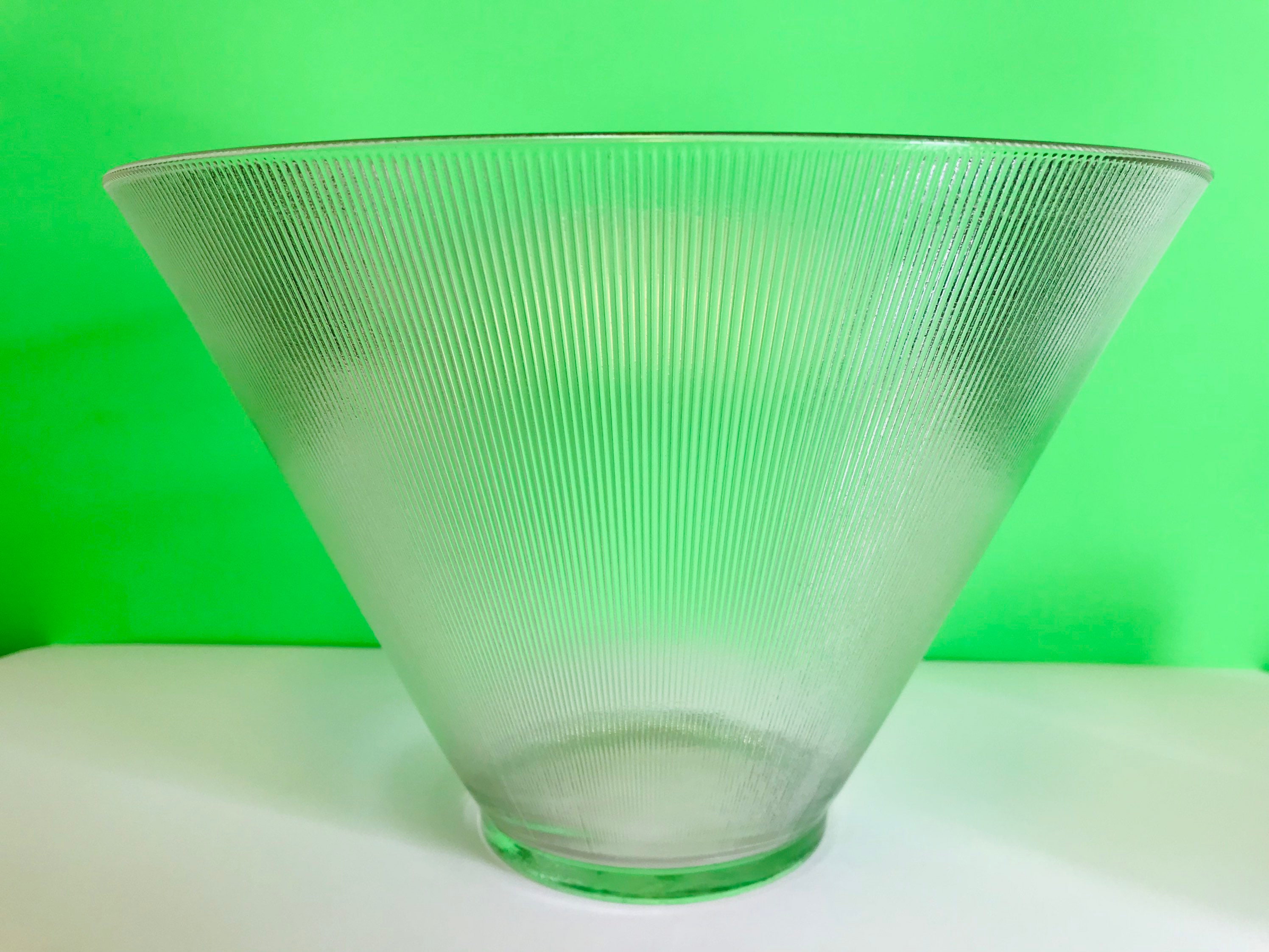 Art Deco Vintage Glass Ribbed Bowls Etsy Australia
