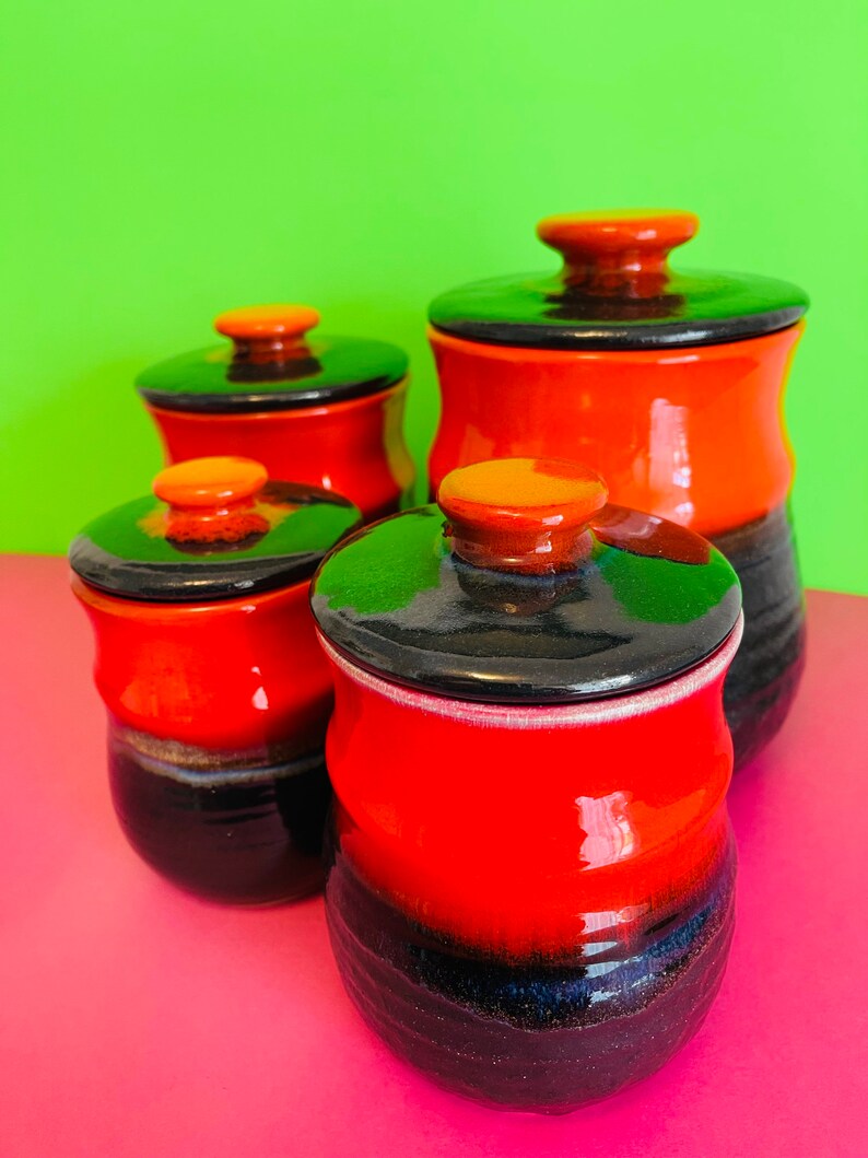 Ellis Australian Pottery Canister Set Etsy Australia