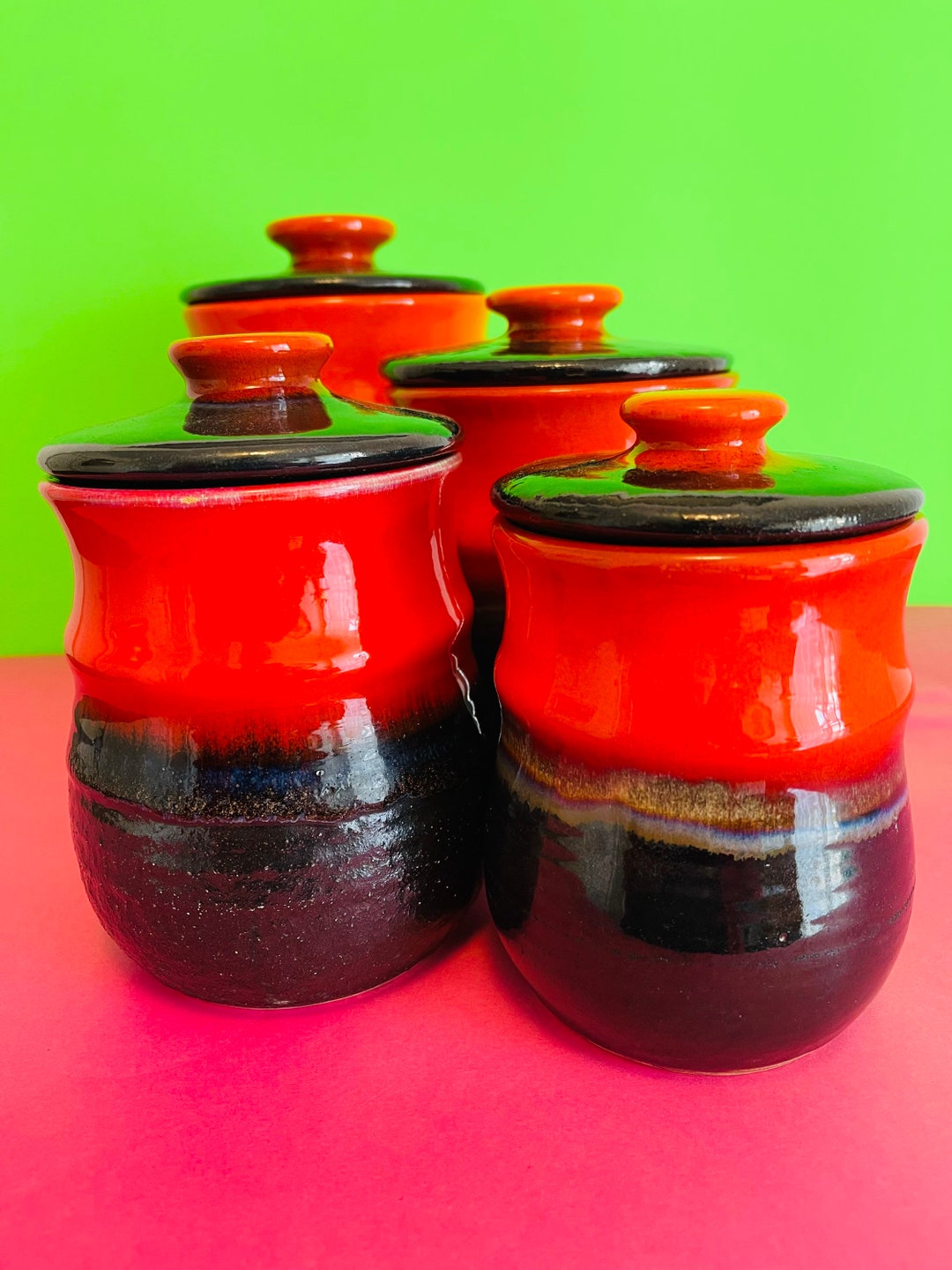 Ellis Australian Pottery Canister Set Etsy Australia