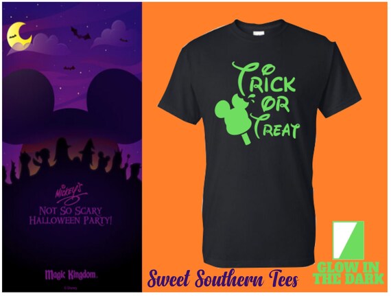 glow in the dark disney halloween shirts