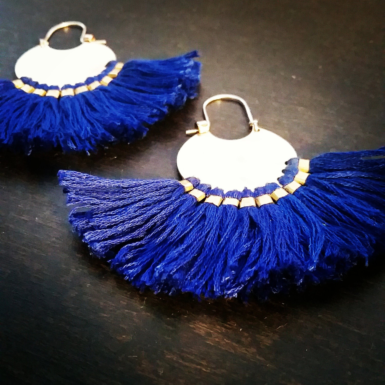 Elevated Brass Fringe Earrings - Free Range & Feral