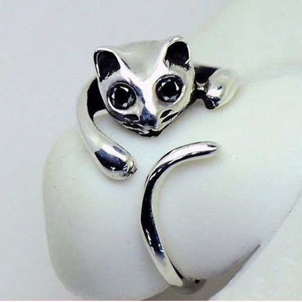 Cat Shaped Ring, animal ring#cute ring, Silver fox ring, rose gold# fox ring, gold fox ring, fox ring, cool ring, trendy ring, ring