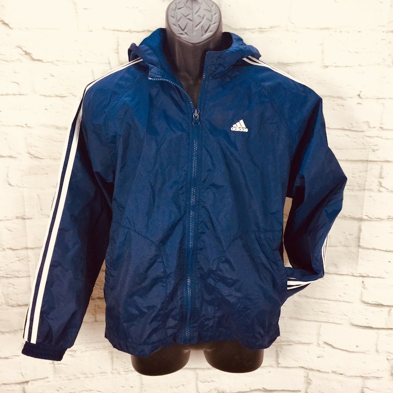 Jahrgang adidas Windbreaker Jacke Jugend Größe L 14 16 Jahrgang adidas Windbreaker Jacke Jugend Größe L 14 16