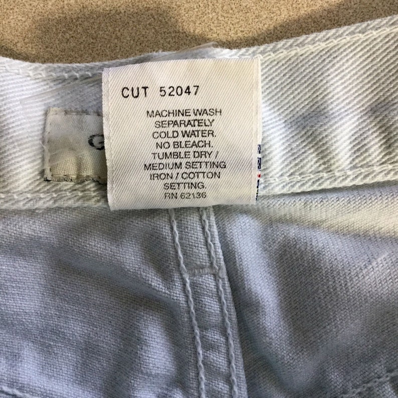 Vintage Guess Jean Shorts Size 27 High Waist Light Wash distressed