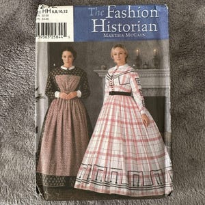 Simplicity Pattern 7212 Sz 6-12 Civil War Era Hoop Skirt Gown Costume Theater