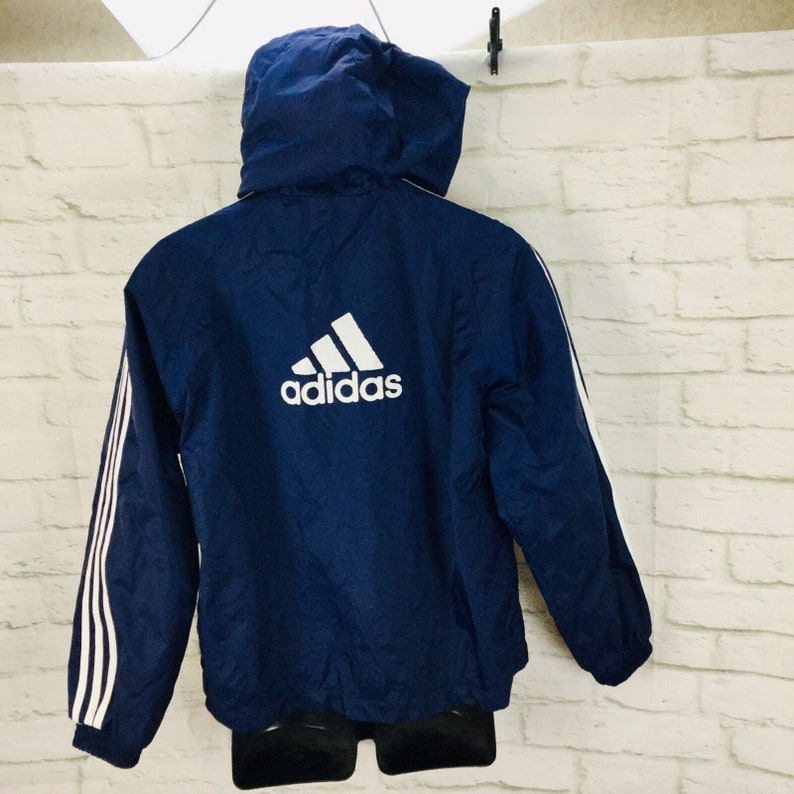 Jahrgang adidas Windbreaker Jacke Jugend Größe L 14 16 Jahrgang adidas Windbreaker Jacke Jugend Größe L 14 16