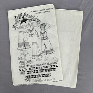 Buckaroo Bobbins Vintage Western Sömnadsmönster XS-XXL Pantaloons Kjol Oklippt