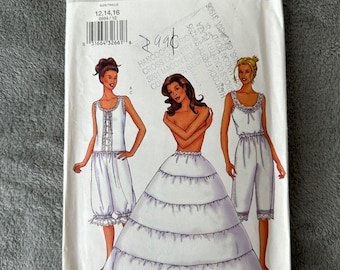 Butterick Pattern 6884 Sz 12-16 Camisole Pantaloons Hoop Petticoat Costume