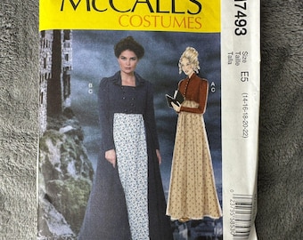 Patrón De Costura McCalls 7718 Para Vestidos | Tallas E5 (14-16-18-20-22) | Nivel Intermedio | Mujer