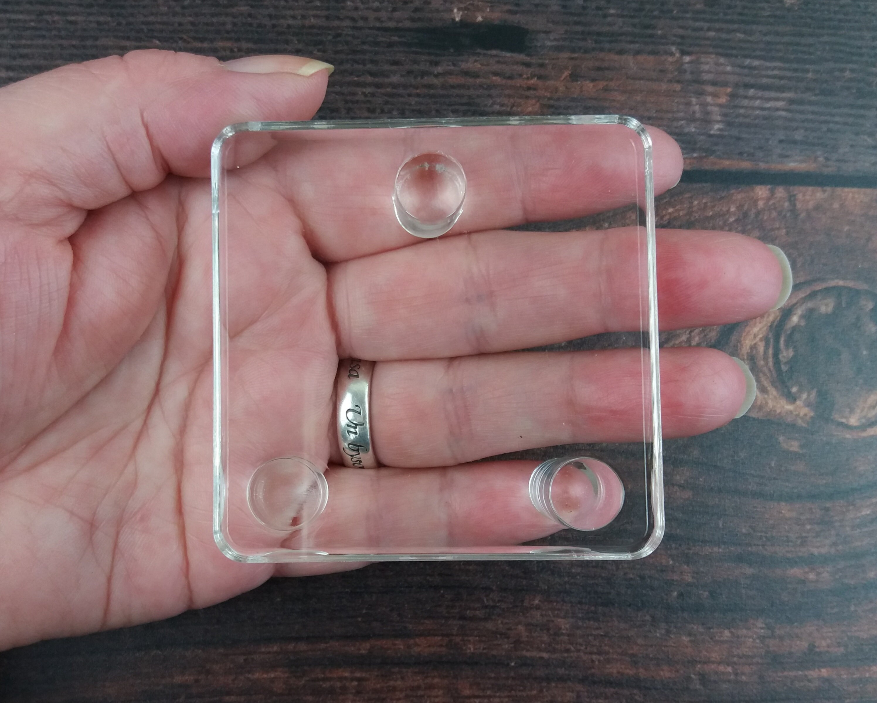 Crystal Stand Plastic Display Stand 3 Peg Clear Acrylic Etsy UK