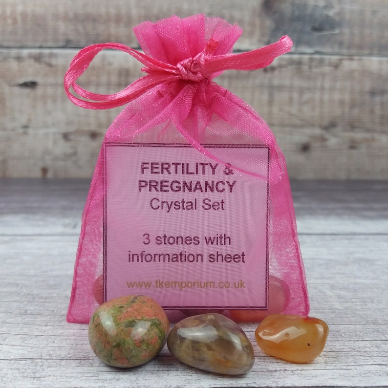 Fertility Pregnancy Crystals Reiki Infused Infertility Gift Etsy