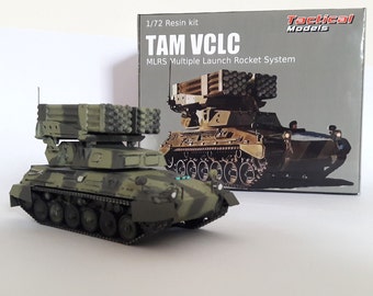 TAM VCLC Argentine Multiple Launch Rocket System 1/72 scale model resin Tank hand painted Tactical Models limited home based production