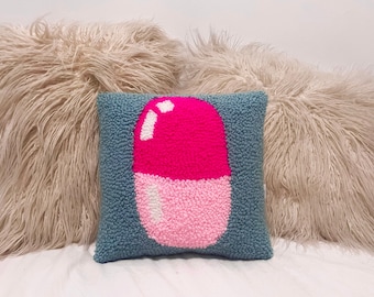 Almohada de pastillas con mechones