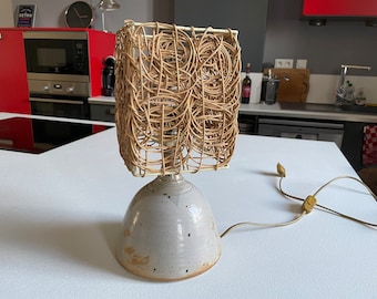 Lampe en céramique années 70