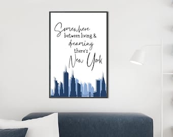 New York City Wall Art | Inspiring City Girl Decor | Inspirational Nostalgic Wall Decoration for City Lovers