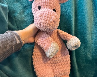 MADE TO ORDER - Hippo Lovey with Bow