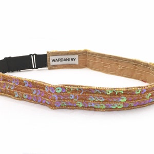 Wardani, Sequin  adjustable headband , hair band , sequins and beads headwrap