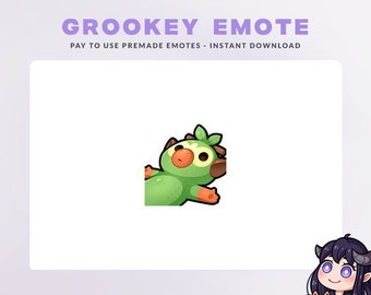 Grookey Pokemon Emote Pack Premade for Twitch, Youtube or Discord Digital Files Custom Twitch Emotes Lost Emote