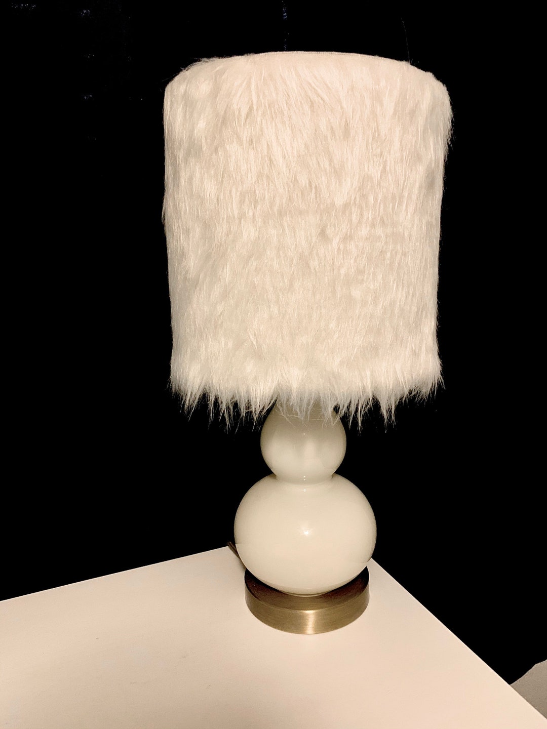 Faux Fur Lamp Shade free Shipping Etsy