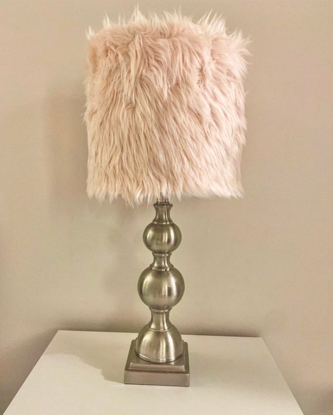 Faux Fur Lamp Shade free Shipping Etsy